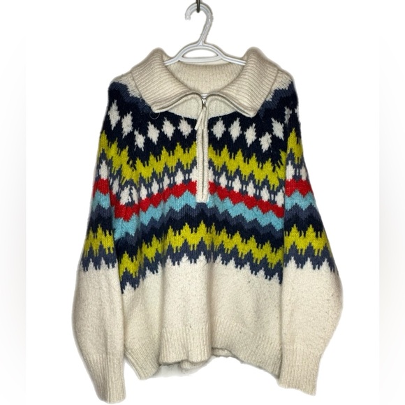 Aerie Mohair Style Quarter Zip Sweater - Picture 1 of 7